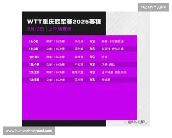 2025乒乓球亚锦赛10月11日赛程公布 第二阶段签表正式出炉 2025乒乓球亚锦赛10月11日赛程公布 第二阶段签表正式出炉